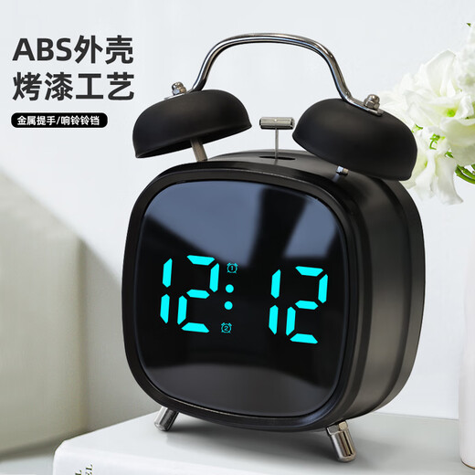 Timess alarm clock for high school students, children and students, special wake-up artifact, electronic ringing clock, large volume, voice-controlled clock, 2025 new powerful wake-up alarm clock, bedside clock, school season gift