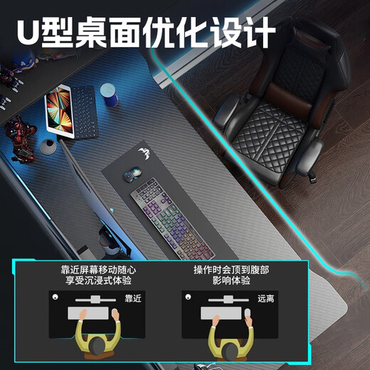 Quanpinwu solid wood computer table desktop e-sports table home two-person game table office desk workbench learning writing table