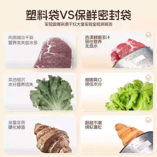 Aluminum foil fresh-keeping bag, food grade aluminum titanium foil antibacterial sealing bag, refrigerator ziplock bag, freezable meat refrigeration storage bag, thickened large + medium + small | 60 pieces in total