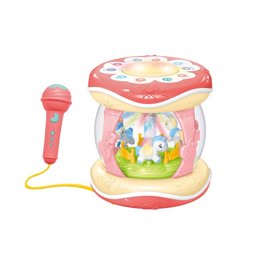 Shantoulin Village Baby Girl Music Many Drum Toat Baby 0-6-12 meses Niño 1-3 años Educación temprana Regalo de cumpleaños 7 Modelo de actualización Tambor de tambor de tamaño