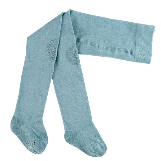 GOBABYGO Danish children's pantyhose baby boys and girls floor non-slip socks autumn and winter baby body stockings jumpsuit 0-4 years old mist blue 1-2 years old