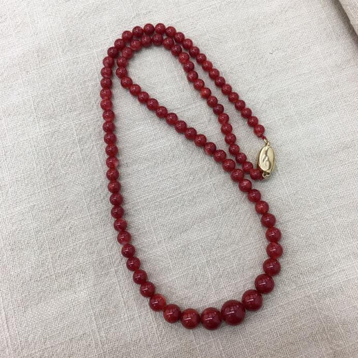 Zhaohao Coral Akha Ball Necklace