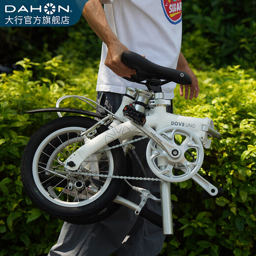DAHON 412 folding bicycle 14-inch single-speed ultra-light mini aluminum alloy student adult bicycle BYA412 white