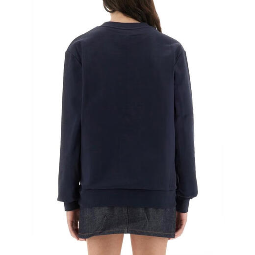 A.P.C.女士纯有机棉套头毛衣女宽松舒适百搭针织衫 BLUE 均码 |L