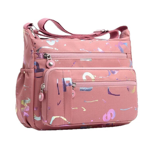 New wallet bag crossbody bag women's bag large capacity lightweight small bag breast bag casual fashion deep pink