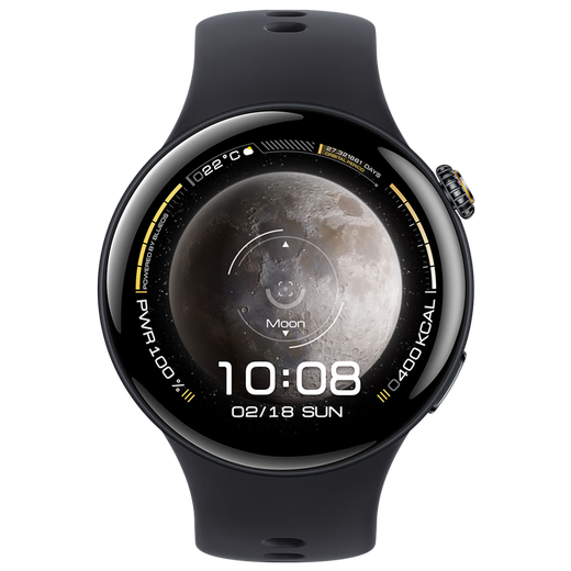 VivoiQOO WATCH 5 eSIM version, soft rubber, Haoyu black, Blue River operating system updated with new AI, e-sports game mode, 22 days Bluetooth battery life, smart watch