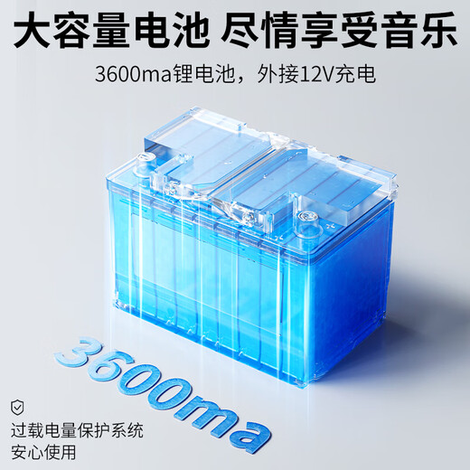 Newmine N537 12-inch Square Dance Bluetooth Speaker High Power Outdoor Mobile Portable Trolley Home Karaoke Large Volume Wireless Speaker Super Long Battery Life Dual Microphone 13 Speakers