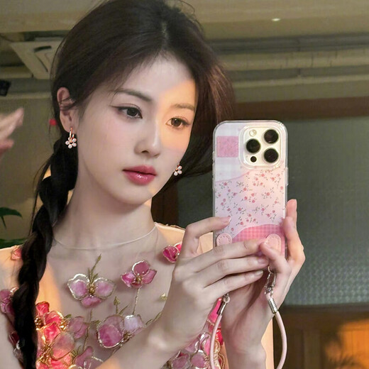 Yichan Bailu's same style full diamond flower earrings for women 2025 new popular earrings exquisite temperament high-end ear buckle earrings Bailu's same style full diamond flower earrings