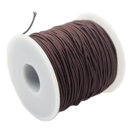Bracelet elastic rope core-covered Buddha beads and cultural toys string bracelet string threaded beads elastic rope wear-resistant beading wire 100 meters brown elastic rope (1mm thick)
