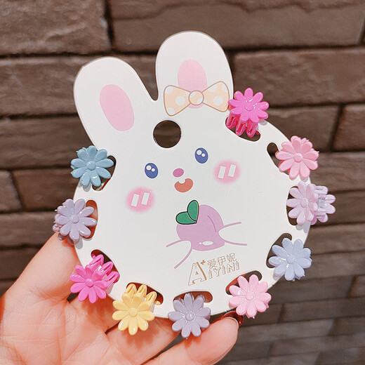 Children's hair clips princess baby small clips for broken hair little girls summer cute hair clips Korean girls clip headdress 10-piece set random style hair