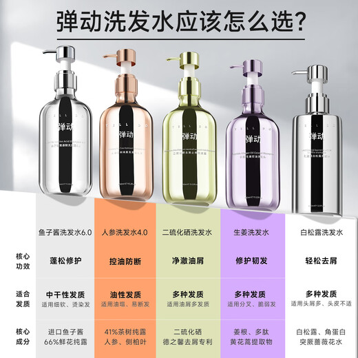 Flexible [Same Model for Fan Chengcheng] White Truffle Shampoo, Anti-dandruff Care, Removal Oil, Shampoo, Cleaning and Moisturizing Shampoo