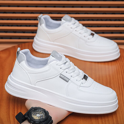 
Yijing 2025 new spring white shoes for men's breathable shoes for men Korean style students' versatile sports and casual shoes for white gray 16813 selected models 39 standard code