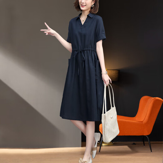 Homesee in Übersee leichte Luxus luxuriöser High-End-Kleid-Baumwollwäsche Dünnfett mm altersreduzierender großer Frauenbauch- und schlanker Wäsche mit langem Rock V-Leading Green 6628 m (ungefähr für 118 Jin [Jin gleich 0,5 kg]))