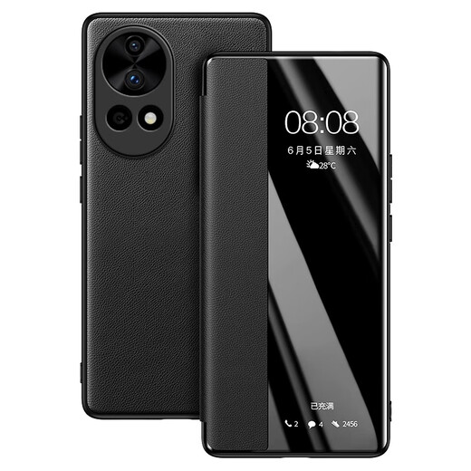 Ekakashop【德国】适用华为nova14pro手机壳nova14pro保护套全包防摔翻盖视窗商务款皮套