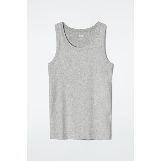 Cos Women's Grey Cotton Vest 888940077 XS