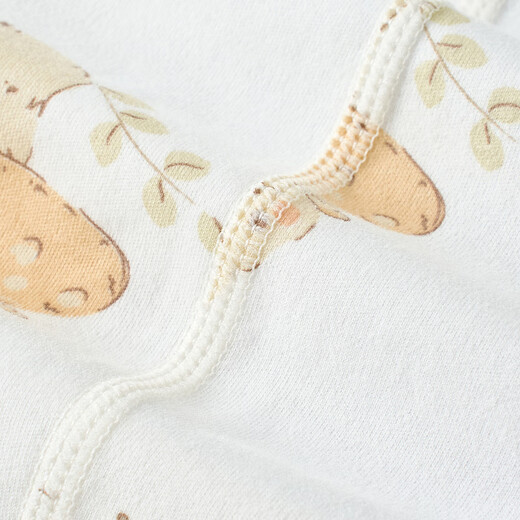 Tongtai (TONGTAI) baby autumn clothing set spring and autumn pure cotton baby clothes children's high waist belly protection home clothes yellow 90cm