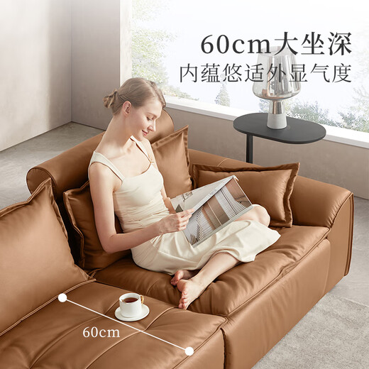 
Gujia Home [Clearing Collection Functional Sofa 2]-Not Supports Warehouse Delay Return Exchange Living Room Electric Sofa 6172 Baroque Brown Three-person Right Electric Free Lying