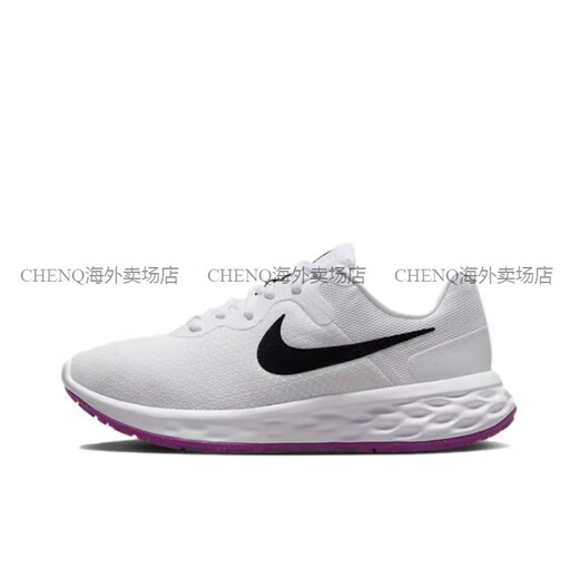 耐克（NIKE）REVOLUTION6男女潮流透气跑步鞋DC3729FJ1049 DC3729-106女子白黑 40.5