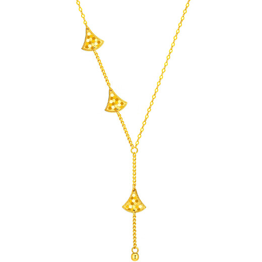 CHINA GOLD gold necklace 18K gold AU750 dancing skirt birthday gift for girlfriend