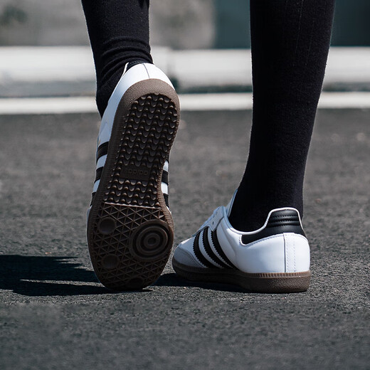 阿迪达斯 （adidas） 三叶草男鞋春新款运动休闲鞋复古时尚老爹鞋舒适耐磨减震跑步鞋B IH4882/白/蓝/德训鞋 45