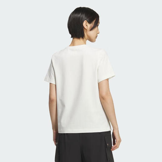 adidas 2025 Frauen W Logo GFX Tee Sports und ungezwungene Kurzärmer-T-Shirt KF2677 L