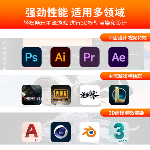 AMD & ASUS family bucket Ryzen R7 9700X/RTX5060 8G/32G/1T e-sports game designer office desktop computer host complete set