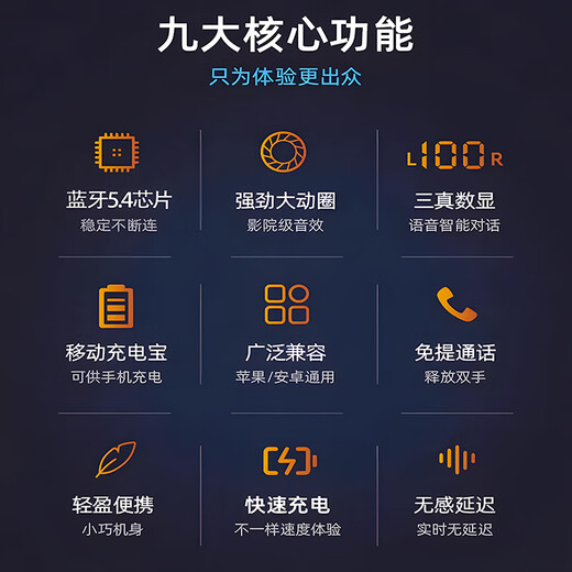 Lanyue Bluetooth headset 2025 new Bluetooth/wireless headset in-ear type Huaqiangbei top ten Bluetooth headset gold list No. 1 ultra-long battery life noise reduction sleep music headset M48 black丨palace-level surround sound-double battery life suitable for Apple Huawei Xiaomi vivo oppo