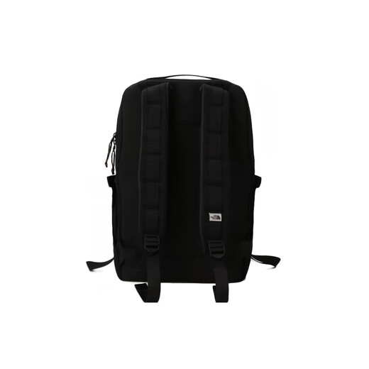北面（The North Face）运动潮流品牌Logo拉链开合再生聚酯纤维背包双肩包常规男女同款情 黑色