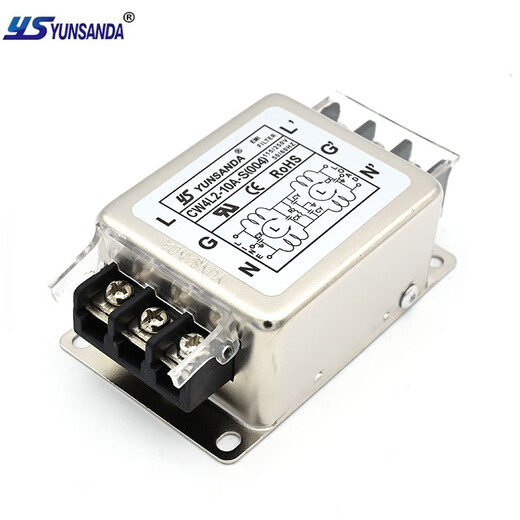 YUNSANDA single-phase 220v AC electromagnetic interference purifier EMI power filter CW4L2-10A-S (004) CW4L2-6A-S (004) bipolar single-phase 220V filter