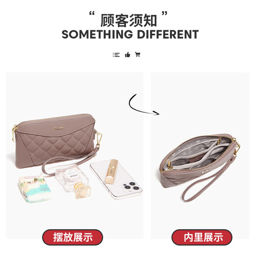Golden Fox (FOXER) top layer cowhide women's wallet large capacity long card bag money ticket clip hand holding coin wallet Chinese Valentine's Day gift