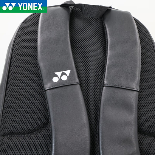 YONEX尤尼克斯双肩羽毛球包 独立鞋仓 男女款 收纳球包 单肩斜挎包书包 BA346CR 黑 双肩包
