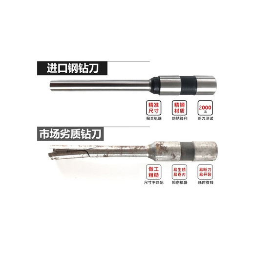 Suitable for drilling knife for Deli binding machine 3846 GB140 3821 3839 certificate drilling drill bit hollow knife 3888/3888N imported steel drill knife