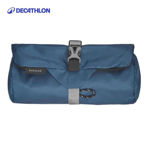 Decathlon Outdoor Men's Travel Camping Toilet Bag Storage Bag Cosmetic Bag Men's and Women's Business Travel Portable Bag Dark Blue-2879081