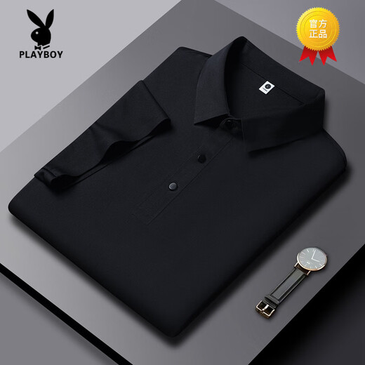 Playboy (Playboy) Высококачественная футболка с короткими рукавами в 2025 году в 2025 году.
