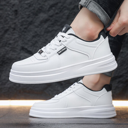 
Yijing 2025 new spring white shoes for men's breathable shoes for men Korean style students' versatile sports and casual shoes for white gray 16813 selected models 39 standard code