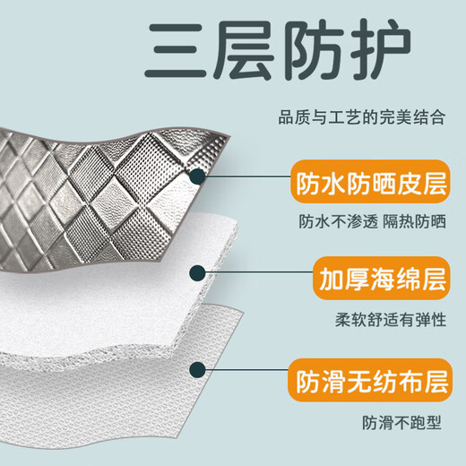 Linwa adapté au nouveau couvercle de siège d'auto électrique étanche à cru d'isolation de chaleur de la chaleur Belle Batterie Couvre-coussin de siège d'autom