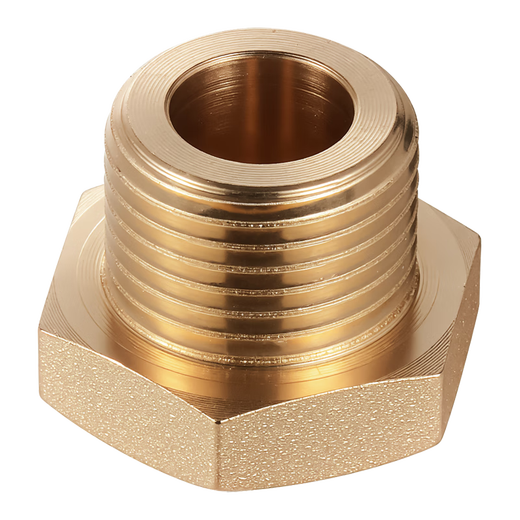 A beautiful brass thickened 4-point internal and external wire water pipe plug, four-point triangular valve plug cap, faucet plug, explosion-proof 20 bulk head, extra thick 4-point external wire plug, copper color