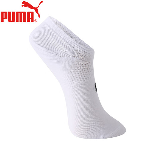 PUMA夏季低帮短筒袜子休闲舒适透气船袜1双装-002白色 002白色 均码 39/42（推荐鞋码40/43）