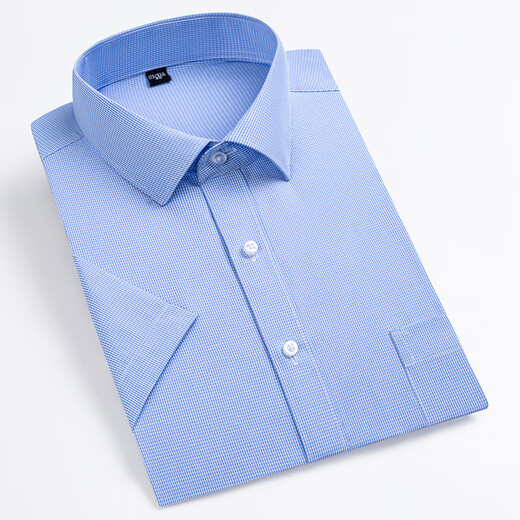 CEO Yageor men's short-sleeved shirt 2025 summer middle-aged business casual versatile comfortable and breathable cotton professional worker DX6629 38