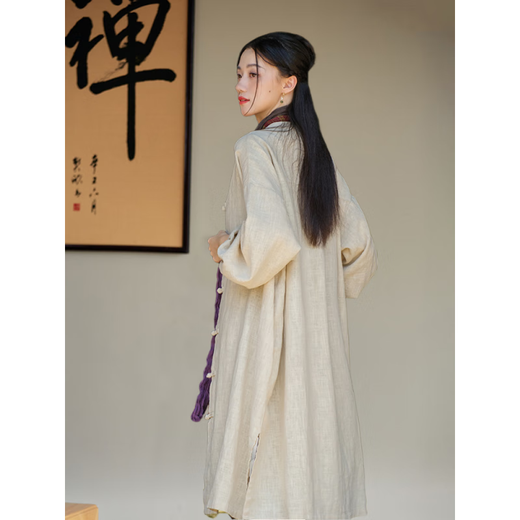 Costume zen ponfy Buddhist costume de style femme de style bouddhiste pratiques en vêtements simples robe Suite chinois style zen culte de temple