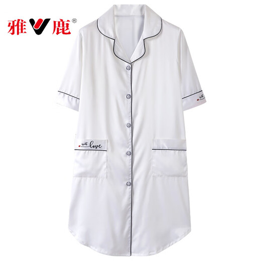 Yalu 2025 Nachthemd für Frauen im Sommer Ice Seide Dünne halbärmelte simulierte sexy Sommer lose große Pyjamas Hauskleidung Minze Grün 9905 m 160