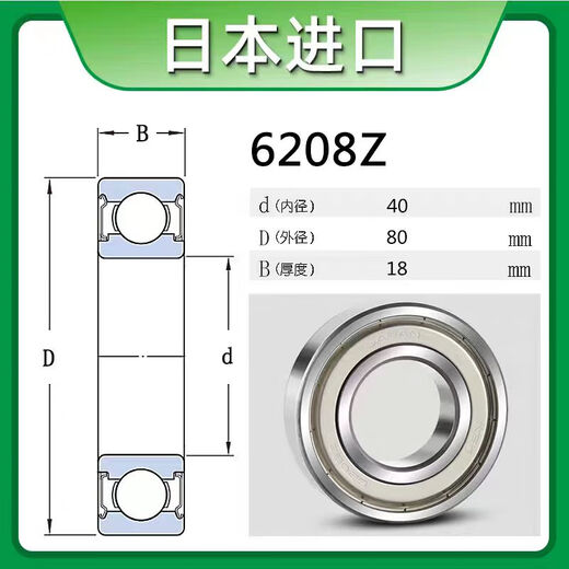 NSK Japan importierte NSK -Lager 6200 6201 6202 6203 6204 6205 6206zz DDU VVC3 6208zzcm [Metalldichtung]