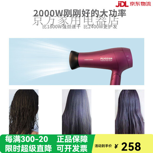 
2025 new home high power high wind power negative ion low noise household constant temperature hair care without damage power hair dryer special for hair salon elegant black 6231 strong wind model 2000w