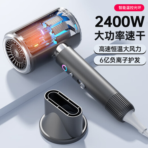Sawang Germany Hair Dryer Household Silent Negative Ion Leafless High-speed Quick-drying Baby Barber Shop Constant Temperature Hair Dryer Hair Salon Hair Dryer Reifen High Power Does Not Damage Hair Silver 100% Authentic Warranty 2025 New Upgrade Silent Quick Drying 4.5 Billion Moisturizing Negative Ions