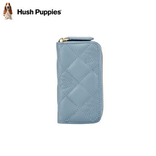 Hush Puppies women's key bag, fashionable and simple storage bag, rhombus coin purse, portable card holder, birthday gift for girlfriend