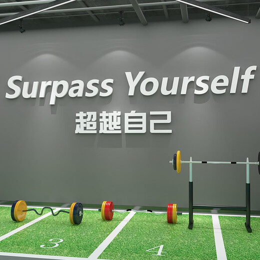 Célébrité Internet Enregistrement de gymmètre Décoration sportive Culture Slogan inspirant Affiche Affiche ATMOSPHERE IMAGE IMAGE MUR Stickers 17152 Yourself-Golden Mirror 2 mm acrylique grand