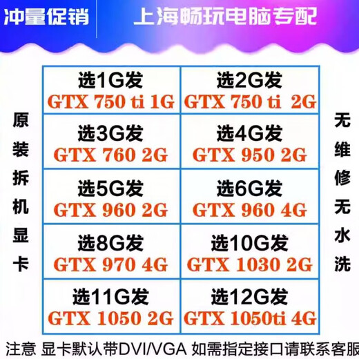 3 zerlegtes Desktop Independent Gaming Graphics Card GTXTI 760 950 960 970 1050 Hühnchen Lol4K 1 GB GTX670 2G 6+6 Netzteile