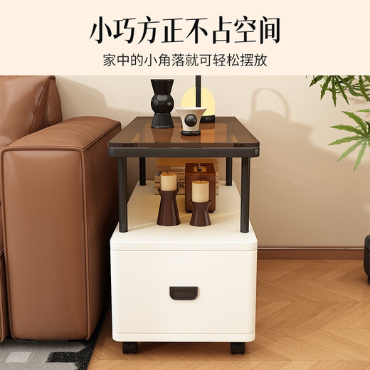 
Yameile moveable small tea table sofa side cabinet sofa side cabinet living room moving side table tea table corner table