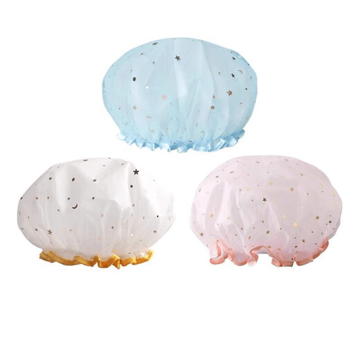 Pengyi Baby Bedroom Newly Upgraded Shower Cap Women's Waterproof Bath Baby Bath Towel Difficult to Choose - Random Color 1 Pack