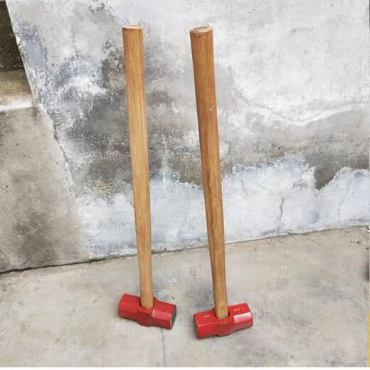 Vinoa hammer, sledgehammer, heavy-duty octagonal hammer, square-head hammer, large wall-breaking tool, masonry hammer, 16-pound green wood handle octagonal hammer (U-turn)